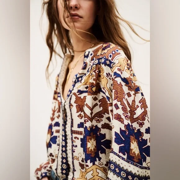 ba&sh Multicolor Patterned Top - Picture 2 of 3